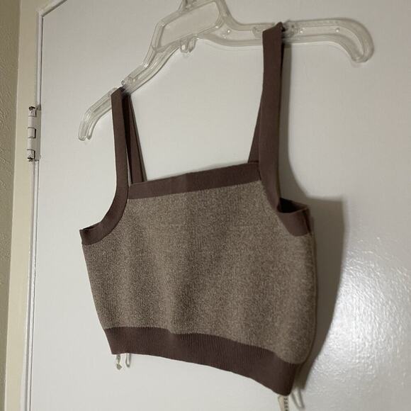 Nude Lucy Nude Active Knit Crop brown silt organic cotton Large - Picture 4 of 8